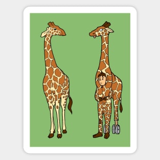 Giraffe Enthusiast Magnet